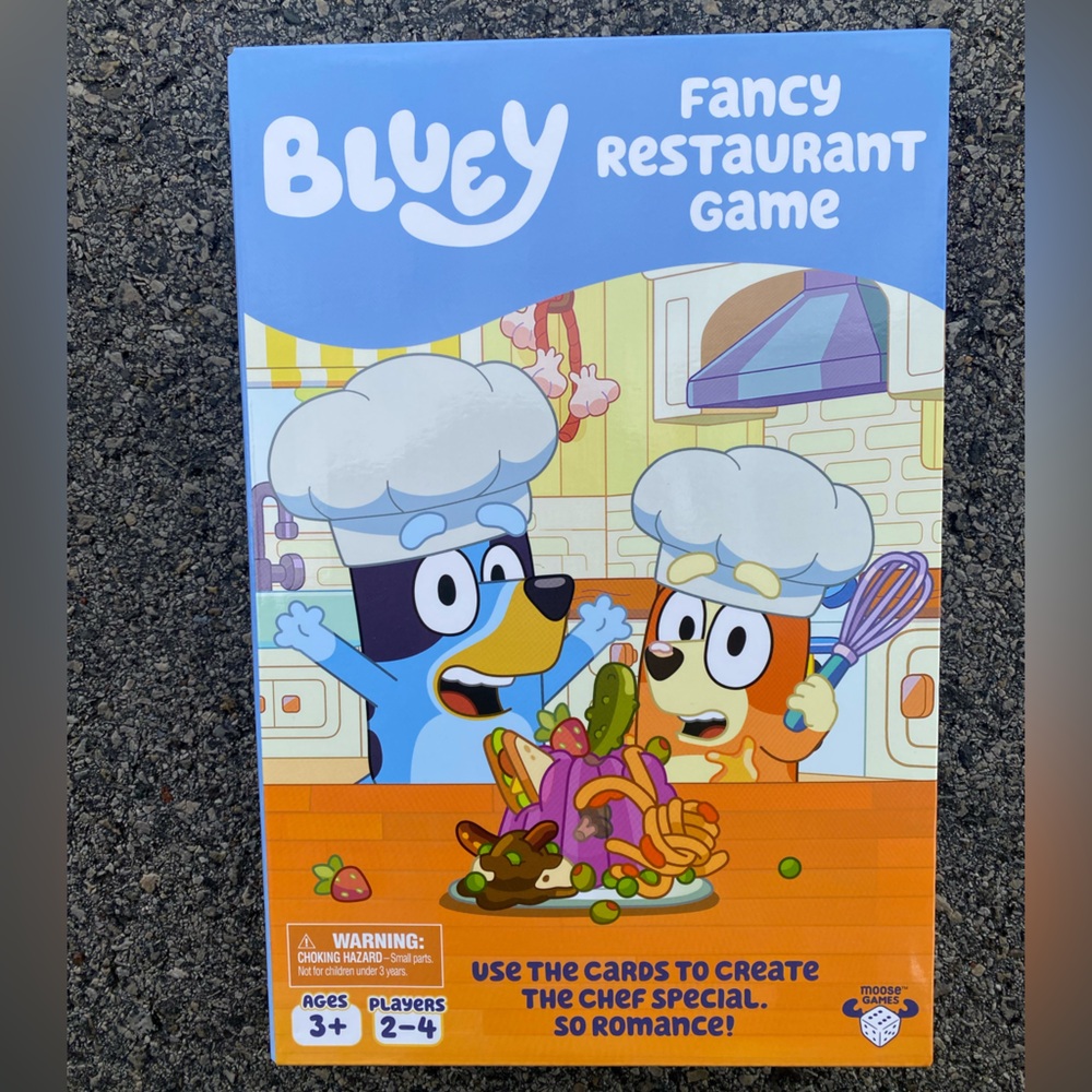 Bluey Fancy Restaurant Board Game New In Box